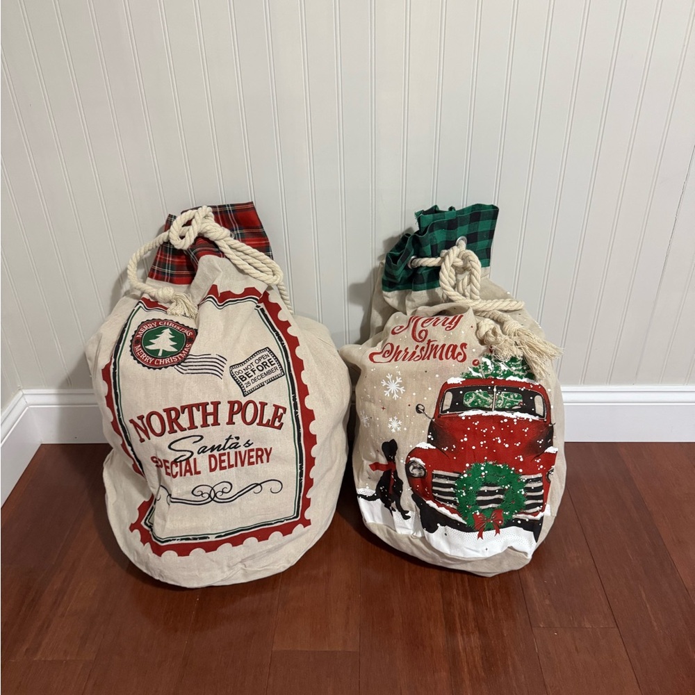 🎄🎁 Gorgeous Christmas Giant Gift Duffel Bag . Merry Christmas & North Pole